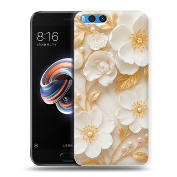 Силиконовый чехол на Xiaomi Mi Note 3 с принтом Цветы