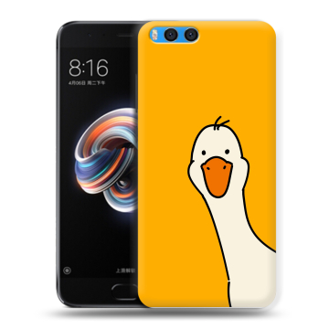 Силиконовый чехол на Xiaomi Mi Note 3 с принтом Утка Силиконовый чехол на Xiaomi Mi Note 3 с принтом Утка