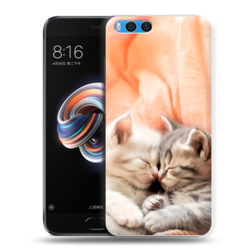 Силиконовый чехол на Xiaomi Mi Note 3 с принтом Котята Силиконовый чехол на Xiaomi Mi Note 3 с принтом Котята