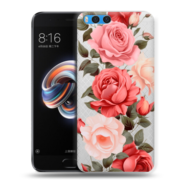 Силиконовый чехол на Xiaomi Mi Note 3 с принтом Розы Силиконовый чехол на Xiaomi Mi Note 3 с принтом Розы