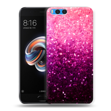 Силиконовый чехол на Xiaomi Mi Note 3 с принтом Блестки