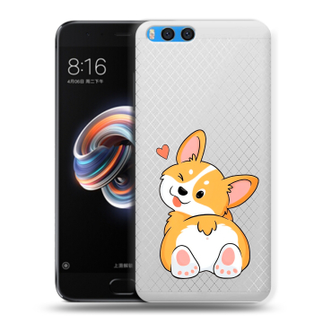 Силиконовый чехол на Xiaomi Mi Note 3 с принтом Корги