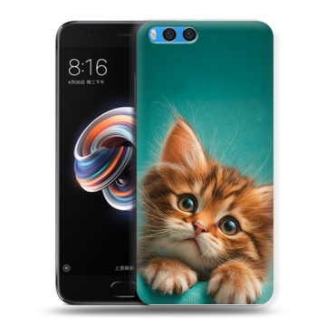 Силиконовый чехол на Xiaomi Mi Note 3 с принтом котенок