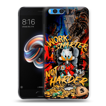Силиконовый чехол на Xiaomi Mi Note 3 с принтом Дональд Дак Деньги Силиконовый чехол на Xiaomi Mi Note 3 с принтом Дональд Дак Деньги