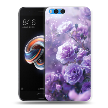 Силиконовый чехол на Xiaomi Mi Note 3 с принтом Розы цветы