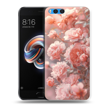 Силиконовый чехол на Xiaomi Mi Note 3 с принтом Розовые розы
