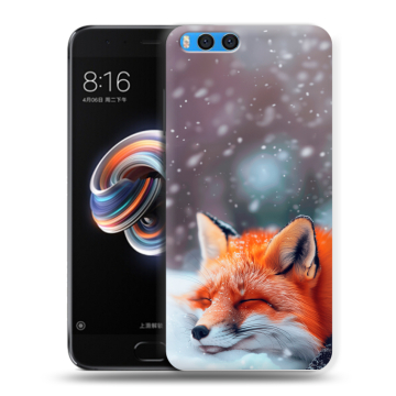 Силиконовый чехол на Xiaomi Mi Note 3 с принтом лиса Силиконовый чехол на Xiaomi Mi Note 3 с принтом лиса