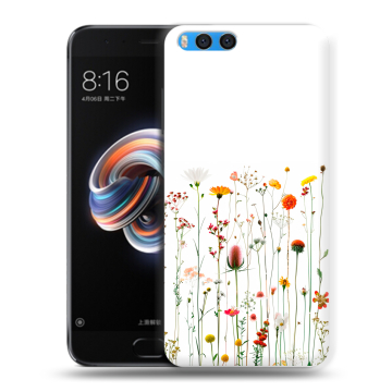 Силиконовый чехол на Xiaomi Mi Note 3 с принтом цветы