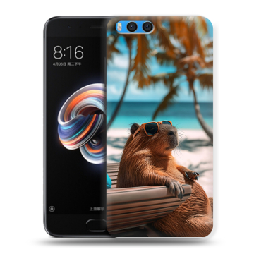Силиконовый чехол на Xiaomi Mi Note 3 с принтом Капибара