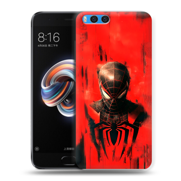 Силиконовый чехол на Xiaomi Mi Note 3 с принтом человек паук spiderman