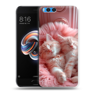 Силиконовый чехол на Xiaomi Mi Note 3 с принтом котята котики