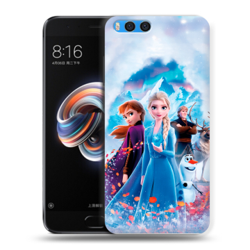 Силиконовый чехол на Xiaomi Mi Note 3 с принтом Холодное сердце Frozen