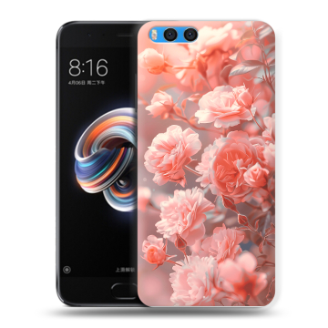 Силиконовый чехол на Xiaomi Mi Note 3 с принтом Розы цветы