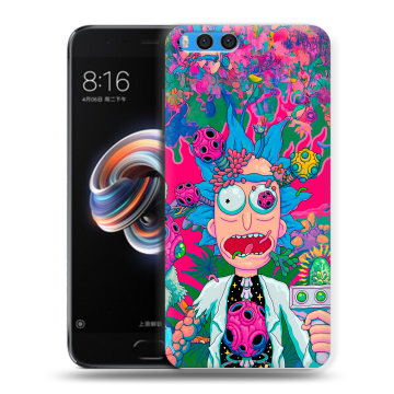 Силиконовый чехол на Xiaomi Mi Note 3 с принтом Рик и Морти Rick Morty