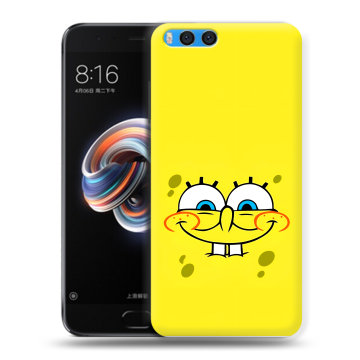 Силиконовый чехол на Xiaomi Mi Note 3 с принтом спанчбоб спанч боб Силиконовый чехол на Xiaomi Mi Note 3 с принтом спанчбоб спанч боб