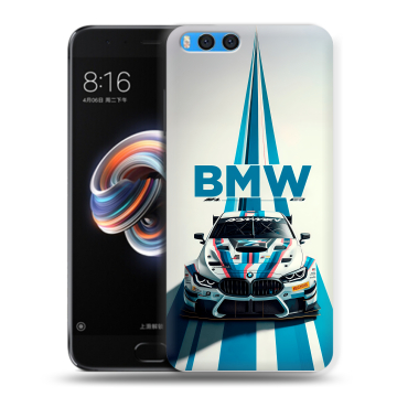 Силиконовый чехол на Xiaomi Mi Note 3 с принтом БМВ BMW