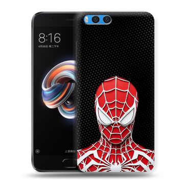 Силиконовый чехол на Xiaomi Mi Note 3 с принтом человек паук spiderman Силиконовый чехол на Xiaomi Mi Note 3 с принтом человек паук spiderman
