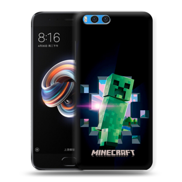 Силиконовый чехол на Xiaomi Mi Note 3 с принтом Майнкрафт Minecraft