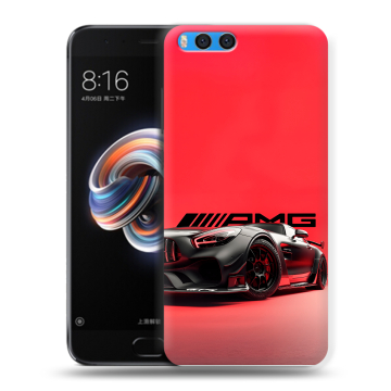 Силиконовый чехол на Xiaomi Mi Note 3 с принтом Мерседес Mercedes AMG