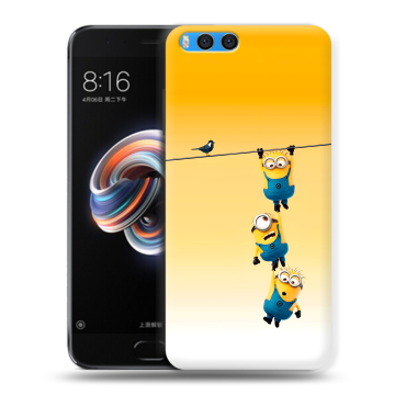 Силиконовый чехол на Xiaomi Mi Note 3 с принтом Миньоны
