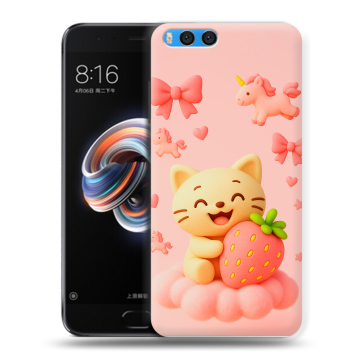 Силиконовый чехол на Xiaomi Mi Note 3 с принтом для девочек