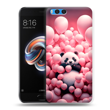 Силиконовый чехол на Xiaomi Mi Note 3 с принтом Панда Силиконовый чехол на Xiaomi Mi Note 3 с принтом Панда