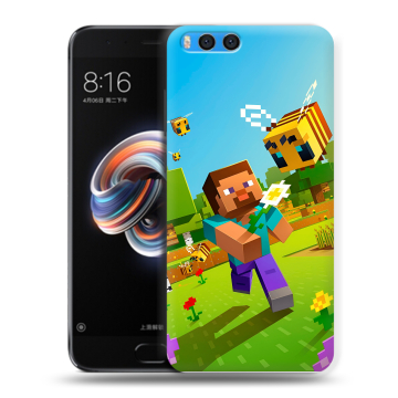 Силиконовый чехол на Xiaomi Mi Note 3 с принтом Майнкрафт Minecraft Силиконовый чехол на Xiaomi Mi Note 3 с принтом Майнкрафт Minecraft
