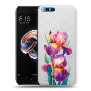 Силиконовый чехол на Xiaomi Mi Note 3 с принтом Цветы орхидеи