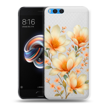 Силиконовый чехол на Xiaomi Mi Note 3 с принтом Цветы