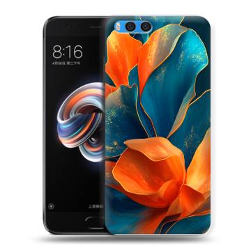 Силиконовый чехол на Xiaomi Mi Note 3 с принтом Цветы