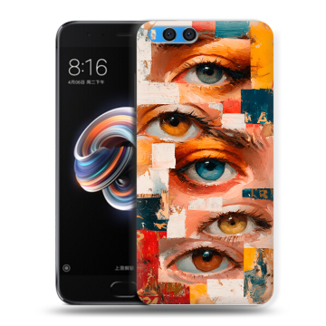 Силиконовый чехол на Xiaomi Mi Note 3 с принтом Модный принт
