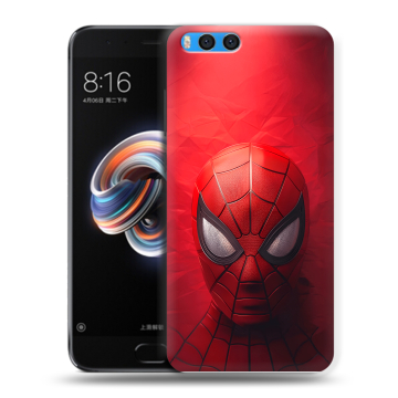 Силиконовый чехол на Xiaomi Mi Note 3 с принтом Spiderman Человек паук Силиконовый чехол на Xiaomi Mi Note 3 с принтом Spiderman Человек паук