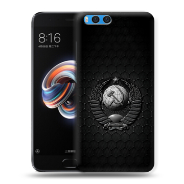Силиконовый чехол на Xiaomi Mi Note 3 с принтом Герб Флаг СССР Силиконовый чехол на Xiaomi Mi Note 3 с принтом Герб Флаг СССР
