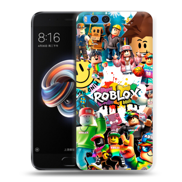 Силиконовый чехол на Xiaomi Mi Note 3 с принтом Roblox Роблокс
