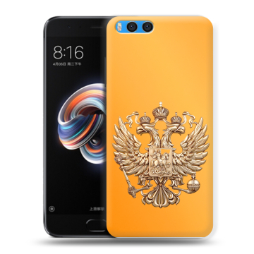 Силиконовый чехол на Xiaomi Mi Note 3 с принтом Герб Флаг России