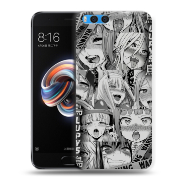 Силиконовый чехол на Xiaomi Mi Note 3 с принтом Ahegao Ахегао Аниме