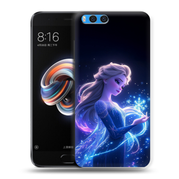 Силиконовый чехол на Xiaomi Mi Note 3 с принтом Холодное сердце Frozen