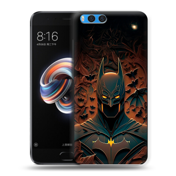 Силиконовый чехол на Xiaomi Mi Note 3 с принтом Batman Бэтмен