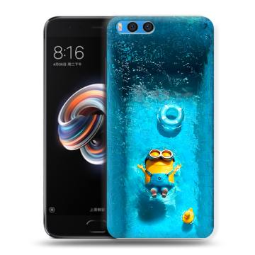 Силиконовый чехол на Xiaomi Mi Note 3 с принтом Миньоны