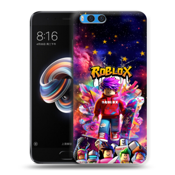 Силиконовый чехол на Xiaomi Mi Note 3 с принтом Roblox Роблокс