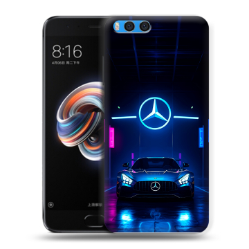 Силиконовый чехол на Xiaomi Mi Note 3 с принтом Mercedes Мерседес