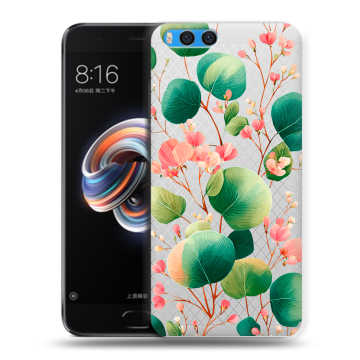Силиконовый чехол на Xiaomi Mi Note 3 с принтом женский