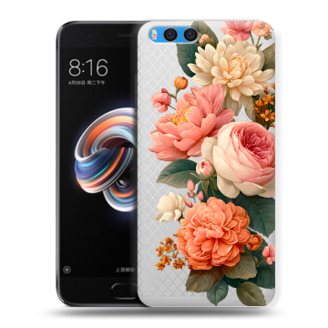 Силиконовый чехол на Xiaomi Mi Note 3 с принтом цветы