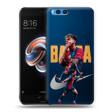 Силиконовый чехол на Xiaomi Mi Note 3 с принтом Барселона Barca Yamal 