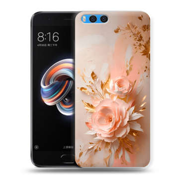 Силиконовый чехол на Xiaomi Mi Note 3 с принтом женский