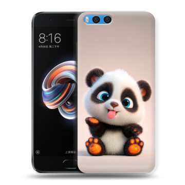 Силиконовый чехол на Xiaomi Mi Note 3 с принтом милая панда
