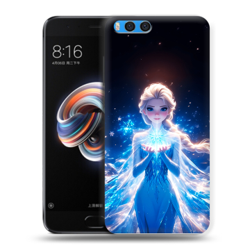 Силиконовый чехол на Xiaomi Mi Note 3 с принтом Холодное сердце Frozen