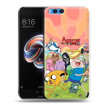 Силиконовый чехол на Xiaomi Mi Note 3 с принтом Adventure time Время приключений