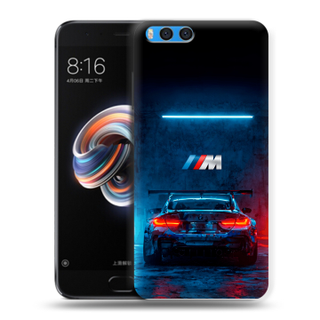 Силиконовый чехол на Xiaomi Mi Note 3 с принтом BMW БМВ