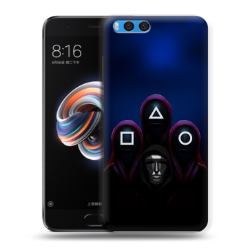 Силиконовый чехол на Xiaomi Mi Note 3 с принтом Игра Кальмара